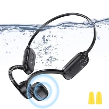 GOHHME Auriculares Conduccion Osea Auriculares Natación Bluetooth 5.3 Impermeable IP68 32 GB Memoria 150mAh Auriculares Inalambricos Bluetooth para Natación Correr Deporte Trabajo