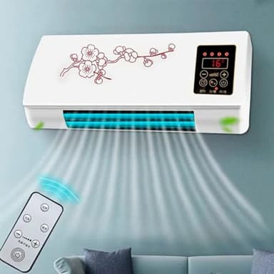 Split Max Aire Acondicionado Portatil, Aire Acondicionado PortáTil 2 En 1, Nuevo Aire Acondicionado De Pared, Con Control Remoto, Para El Hogar/Oficina/Dormitorio (Blanco A)