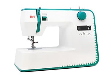Alfa Máquina de Coser Practik 7, 23 Puntadas, Luz LED, Chasis metálico