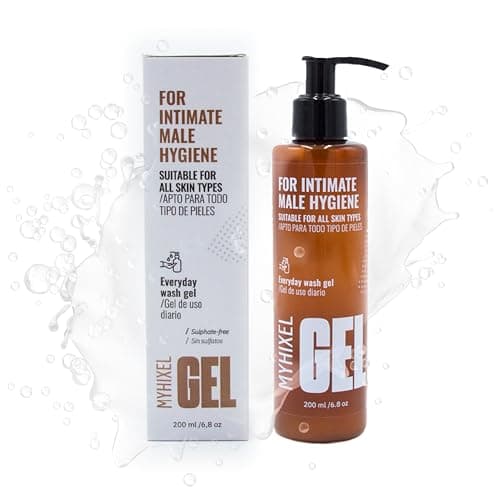 MYHIXEL - Gel Intimo Hombre I Gel Intimo Masculino para Higiene y Protección | Jabón Intimo Hombre pH Balanceado Sin Sulfatos | Ayuda a Prevenir Infecciones | Fragancia Agradable para Diario I 200ml