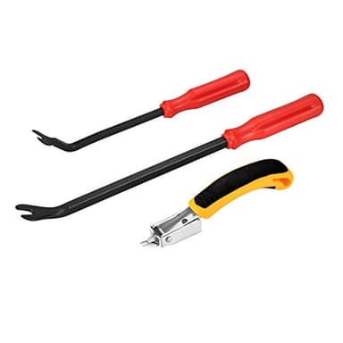 Removedor de Grapas Tapiceria y Quitagrapas Palanca Herramienta de Extracción, Grapadora para Tapizar, Sacagrapas Tapiceria, para Reparación y el Trabajo del Tapizado - 3 piezas