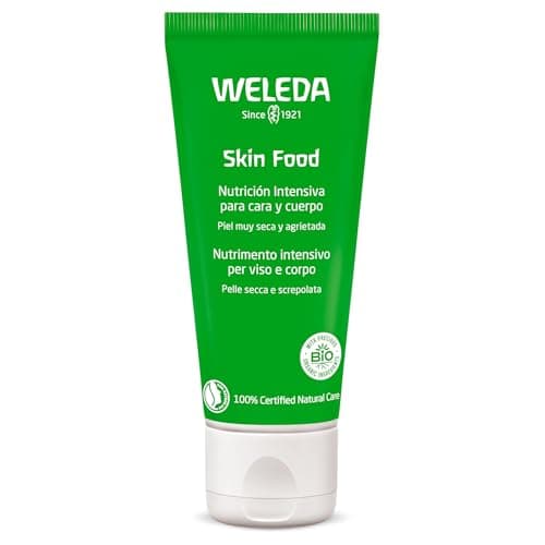 Weleda - Skin Food Original, Crema Reparadora, Nutre e Hidrata, con Aceite de Girasol y Almendra, Caléndula, Pensamiento Silvestre y Manzanilla, para Piel Muy Seca y Agrietada -75 ml