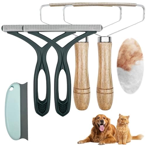 Chiluxendo 5 Piezas Quitapelusas Manual, Quita Pelos Mascota, Quitar Bolas De La Ropa, Quita Pelusas Quitapelos Mascotas, Cepillo Portable Lint Remover, Removedor de Pelusa, Removedores Quitapelusa