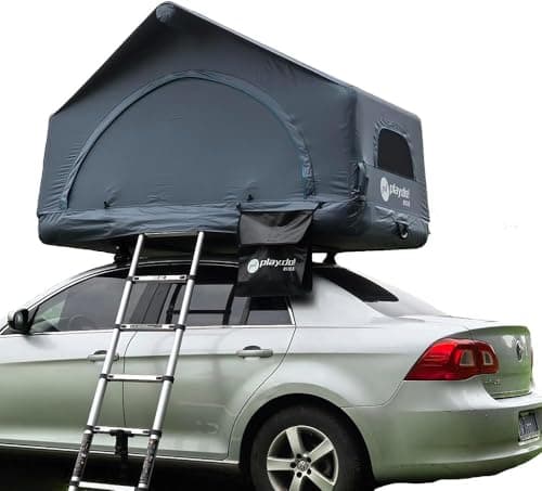 Unistrengh Tienda Techo Coche 2 Personas, Tienda de Campaña Hinchable, Tienda Techo Coche Camping Inflable(gris1)