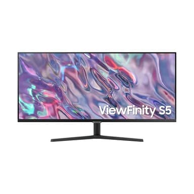 SAMSUNG LS34C502GAUXEN - Monitor 34" ViewFinity S5 S50GC, Ultra WQHD, 3440 x 1440, 21:9, HDR10, Certificado TUV (Eye Care), PBP/Pip, Tasa refresco 100Hz, AMD FreeSync, Diseño sin Bordes, Negro
