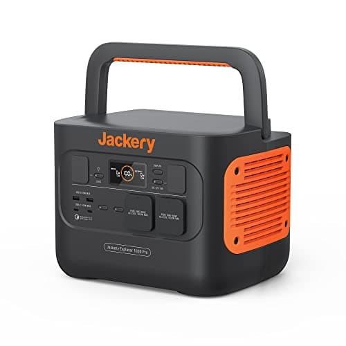 Jackery Explorer 1000 Pro Estación de Energía Portátil, Carga Rápida en 1.8h, Generador Solar con Capacidad de 1002Wh, 2 Salidas de CA de 1000W (Pico de 2000W) para Camping, el Hogar y Emergencia