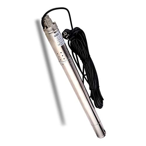 SHYLIYU Bomba para Pozo Sumergible Bomba de Pozo Profundo Bomba de Pozo Bomba de Perforación para Industrial y Doméstico Agricultura 0.37kw 0.5Hp Profundidad Hasta 50M Calibre de 1/2 Pulgada