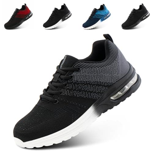 Hitmars Zapatillas Running Hombre Zapatillas Deportivas Mujer Zapatos de Caminar Deporte Correr Sneaker Gris EU 43