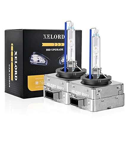 XELORD D1S 8000K Xenón Bombilla 35W Brillo Alto HID Auto Lámpara Faro Delantero,Paquete de 2