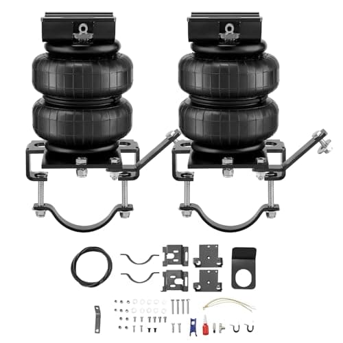 VEVOR Kit de Suspensión de Bolsa de Aire, Kit de Bolsa de Suspensión de Resortes de Aire Compatible con 2001-2010 Chevrolet Silverado 2500HD, Carga de 2267,96 kg, 5 a 100 PSI, Φ 146 x 150 mm, Negro
