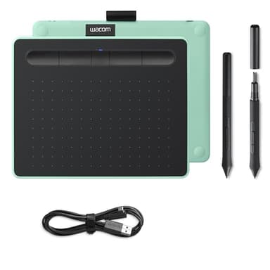 Wacom Intuos - Tableta de lápices Compatible con Windows y Mac Verde Pistacho S