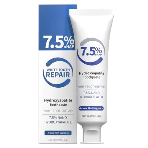 Pasta de dientes de hidroxiapatita para protección avanzada del esmalte, pasta dental blanqueadora probiótica SP-6, fórmula mejorada con 6 probióticos, sin flúor, pasta de dientes ultra blanqueadora
