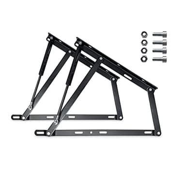 Duérmete Online - Pack de Sistema Completo de Elevación Hidráulicos Profesional para Canapés, Incluye Bisagras Pistones Tornillería, Potencia 1400 Nw (Cama de 150 y 160)