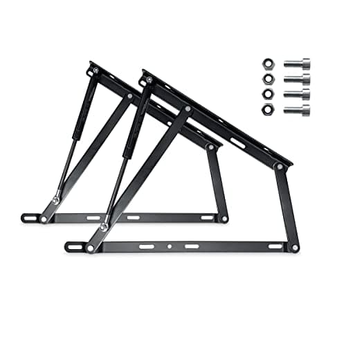Duérmete Online - Pack de Sistema Completo de Elevación Hidráulicos Profesional para Canapés, Incluye Bisagras Pistones Tornillería, Potencia 1000 Nw (Cama de 90, 105 y 120)
