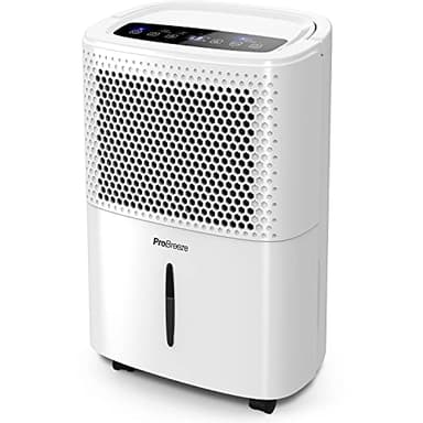 Pro Breeze Deshumidificador Silencioso 12L, Depósito Extraíble y Desagüe Continuo, 3 Modos, Temporizador 24h, Sensor de Humedad, Absorbe Humedad y Elimina el Moho de Habitaciones (20 m²)