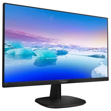 Philips Monitor LCD Full HD 273V7QDSB/00, Monitor IPS (Full HD, 1920 x 1080, Sin bordes, Flicker Free, Low Blue Mode, VESA, VGA + HDMI + DVI), 27", Negro