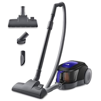 LG VC5506NHTB - Aspirador sin Bolsa 650W, Sistema Ciclónico Elipse, Aspiradora Tubo Telescópico, Regulación Potencia, Depósito 1,1L, Especial alfombras y suelos duros, Azul