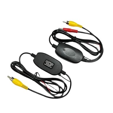 Epronic 2.4GHz Inalámbrico Vídeo RCA Transmisor y Receptor Kit para Cámara de Visión Trasera, Adaptador Video Receptor Inalámbrico para Cámara de Respaldo de Coche