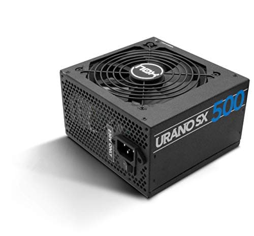 Nox Urano SX 500 - NXURSX500 - Fuente de Alimentación 500W, eficiencia Green Power, ventilador 120mm con sistema Ball Bearing, compatible con Intel, PFC, color negro