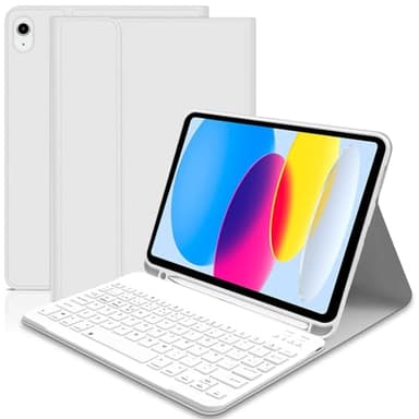 Lupxiu Funda con Teclado para iPad 10ª generación 2022/para (A16) 11ª generación 2025 - Funda con Teclado Folio Desmontable inalámbrica para iPad 11/10 Gen