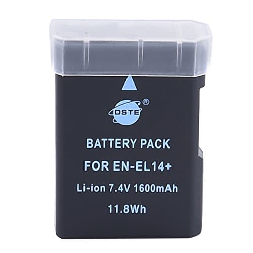 DSTE EN-EL14 EN-EL14A ENEL14 Batería Compatible con Nikon D5100, D5300, D5500, D3400, D5600, D3500, P7000, P7200, P7800