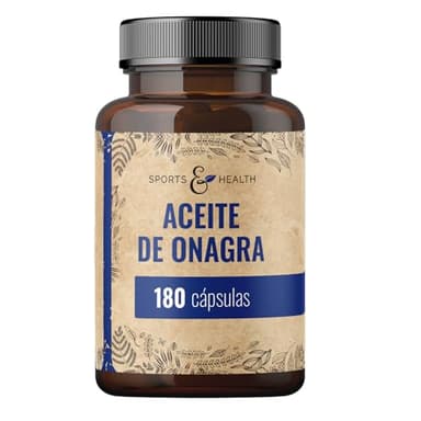 Cápsulas de Aceite de Onagra - 180 Cápsulas de Alta Dosis de 2000 mg - Vitamina E Natural - Cápsulas de Aceite de Onagra para la Piel - Aceite Onagra
