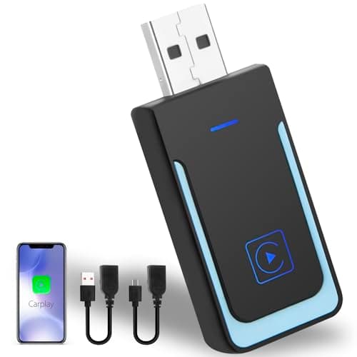 Adaptador inalámbrico Carplay y Android Auto 2 en 1 - Convierte cableado a inalámbrico Plug&Play - Apto para Coche con Carplay/AA con Cable con iOS 12+ o Android 11+