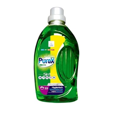 PUROX UNIVERSAL Detergente Líquido (30 Lavados) Gel para ropa de color y blanca, Detergente PET 1 l
