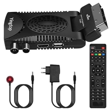 Decodificador TDT HD Mini, DVB-T T2 H.265 HEVC Full HD PVR, USB, HDMI, SCART,Sintonizador de televisión Digital Terrestre, decodificador terrestre1080p/ Dolby/MPEG-2/4