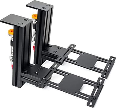 Meza - Juego de 2 Soportes de Escritorio Hotas Resistentes compatibles con Logitech G X52/X52 Pro/X56/X56 Rhino/Thrustmaster T.16000M FCS/TCA Officer Pack Airbus
