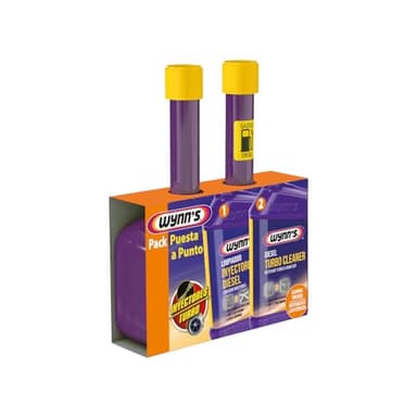 Wynn’s Pack Puesta a Punto Diésel – Limpieza Profunda de Inyectores y Turbo – Reduce Consumo y Mejora Rendimiento – Fácil Aplicación – Compatible con Motores Diésel con Turbocompresor – 2 x 325 ml