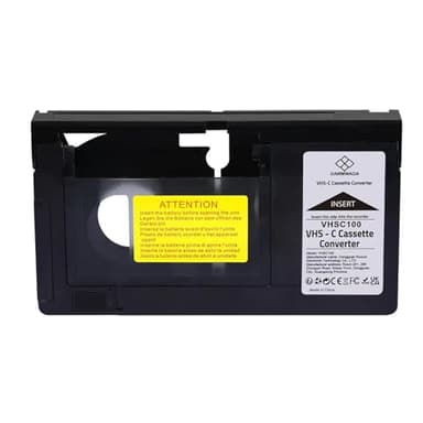 Allayu Convertidor de cinta de videocámara de 8mm MiniDV/Hi8 adaptador de cinta de casete de vídeo compacto Vhs-c incompatible ABS Vhs adaptador de casete