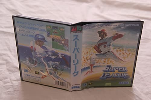 SUPER LEAGUE SEGA Mega Drive Japan Original with Manual Game T-4006