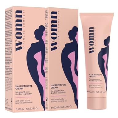 womn 2 x Intimate Comfort CREMA DEPILATORIA para la línea del bikini y las axilas, (2 x 100ml)