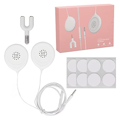 Juego de Auriculares Baby Bump, Auriculares para Embarazo, Auriculares para el Vientre para Reproducir Música, Voces para el bebé en el útero para Escuchar Voces para el bebé