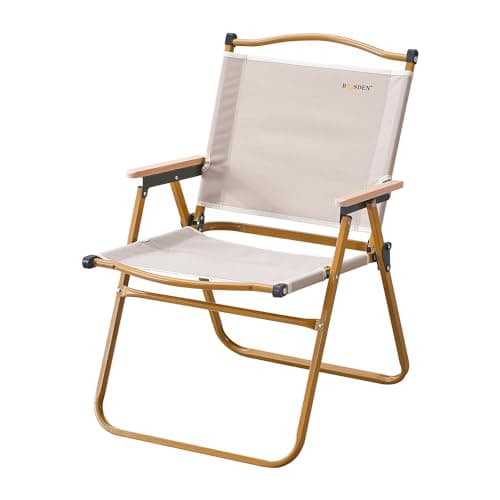 BOOSDEN Silla Plegable de Camping，Carga de 150 kg, Silla de Exterior para Camping, Senderismo, Excursiones, Picnic, Playa y Deporte