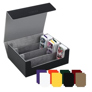 LCXCXY Deck Box, Large Capacity Caja Cartas, Holds 1800+ Cards, Magnetic Caja Cartas Magic with 8 Card dividers, Gamegenic Deckbox for MTG, YuGiOh, TCG and More