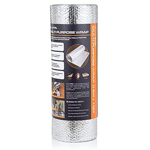 SuperFOIL Rollo de Aislante en Hoja 0,6m x 10m - Solución Hazlo-Tú-Mismo para Ahorrar Energía - Aislamiento Térmico Duradero 3-en-1 con Barrera Reflectante y Barrera de Vapor