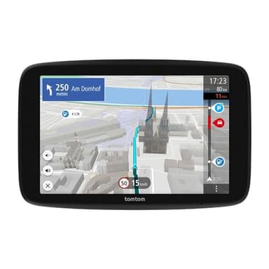 TomTom GPS GO Navigator,Pantalla de 7", info tráfico en Tiempo Real, Prueba de 12 Meses de alertas de radares de tráfico, mapas Europa, actualiz. Wi-Fi, Servicios Premium, Soporte magnético