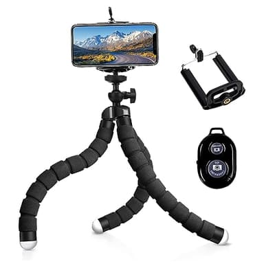 Tripode para Movil, Palo Selfie Trípode Mejorado, con Control Remoto Inalámbrico para, Compatible con La Mayoría de Teléfonos iOS Android, Ideal para Selfies/Grabación De Vídeo