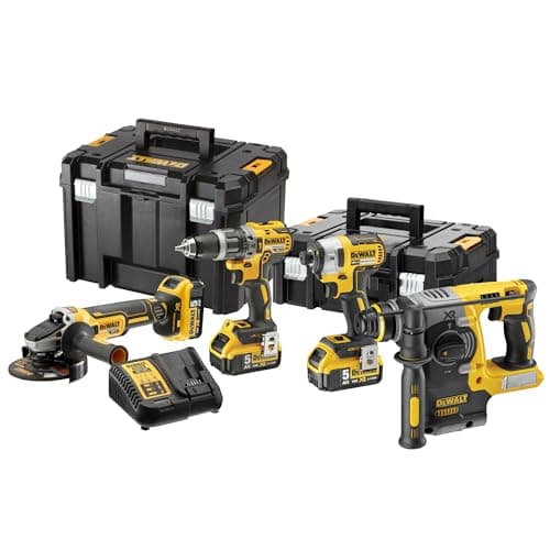 Kit Inalámbrico DEWALT 18V XR sin Escobillas, 3X 5Ah (4 piezas), DCK422P3T-QW
