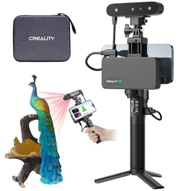 Creality CR Scan Ferret Pro Escáner 3D para impresión 3D, Actualización de Escáner de Mano con Escaneo Inalámbrico, Seguimiento Antivibración, Escaneo Rápido a Todo Color, Precisión 0.1mm
