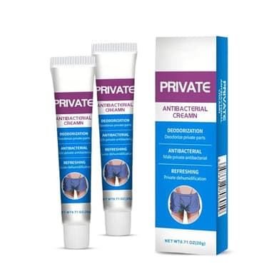 2 PCS Crema Íntima para Hombres, Crema Antipicazón para los Genitales Masculinos, Crema para Picazón Jock Itch, Crema de Balanitis, Crema Calmante para Aliviar la Picazón para las Partes Privadas (B)