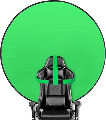 Fondo Fotográfico 145 cm, Pantalla Verde Doble Cara Verde Fondo Plegable Reversible Telón de Fondo de Pantalla Verde para Fotografía, Grabación de Video de Estudio,Transmisión en Vivo