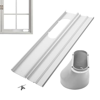 Genérico Ventana Deslizante, Ajustable para Ventana Deslizante Kit, Ventilación de Aire Acondicionado Portátil para Ventana, Kit Placa Sellado Ventana Ajustable para Aire Acondicionado Móvil