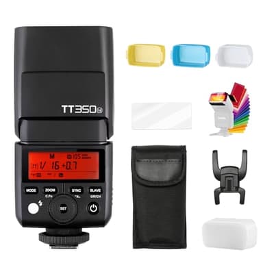 Godox TT350N Inalambrico Camara Flash para Nikon 2.4G Wireless X System 1/8000s TTL HSS Mini Portátil Speedlite 2500mAh Battery 0.1~2.2s Recycle Time Adecuado D800 D700 D7100 D7000 D5200