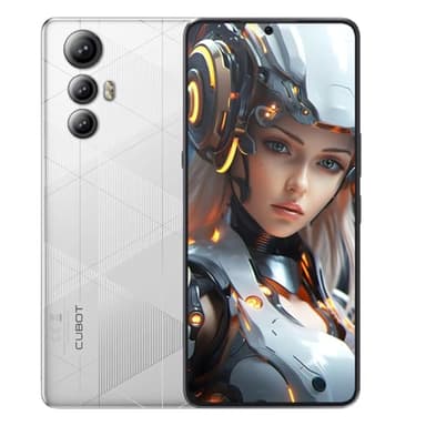CUBOT MAX 5 - Smartphone de 6.9" FHD+ de 144Hz, 12GB y 256GB, Cámara 100MP, Batería 5100mAh, Android 14, Procesador OctaCore, Color Blanco