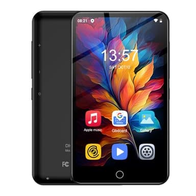 Reproductor MP3 de 80 GB con Bluetooth y WLAN，Diofox MP3 MP4 Reproductor de música con Spotify, Reproductor MP3 con Pantalla táctil de 4 Pulgadas con Bluetooth, Radio FM, Deezer, Amazon Music.