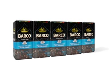 Barco Pack Descafeinado - Café Molido Natural - Contiene 5 uds de 250gr