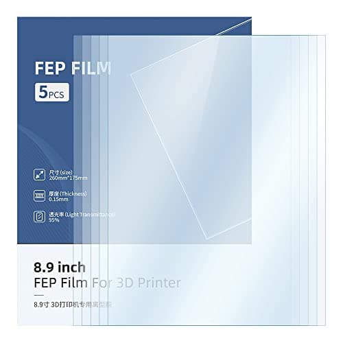 Anycubic FEP Film(5PCS),para Impresora 3D Photon Mono X, Photon Mono X 6k, Photon M3 Plus, Photon Mono X2, Photon Mono X 6ks